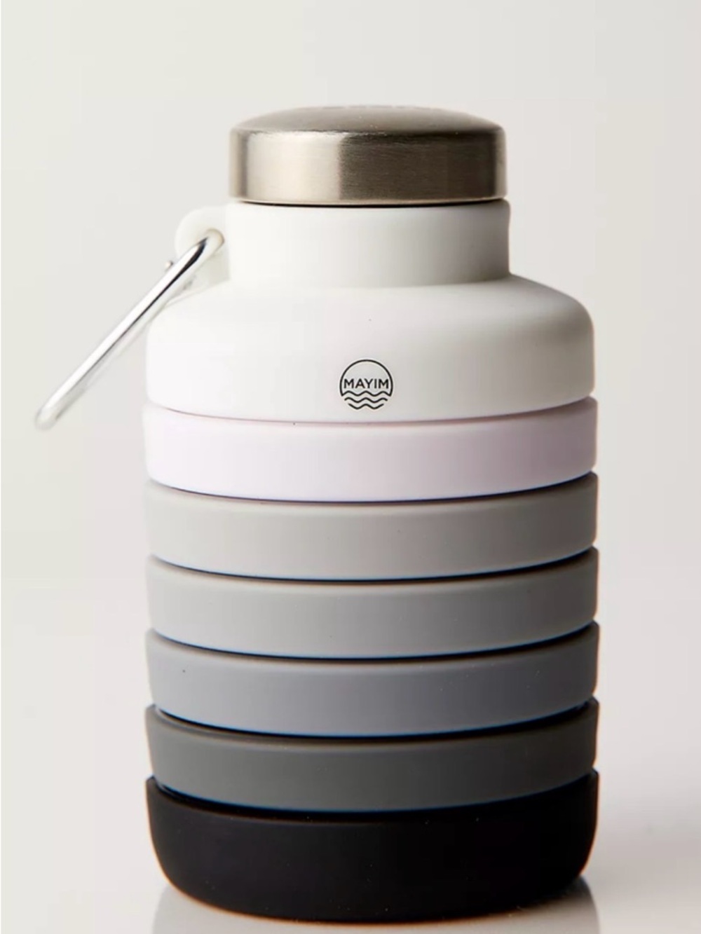 Collapsible Silicone Water Bottle 550ML Neutral Ombre Travel Bottle New